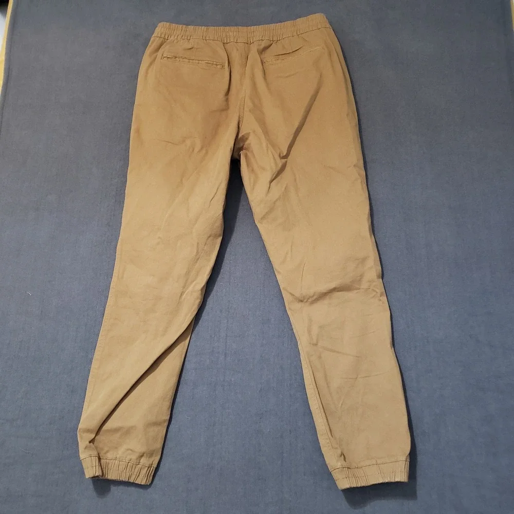 Hedge Jogger‎ Pants Mens Large Brown Tan Cotton Stretch Drawstring